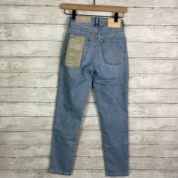 Everlane The Curvy Cheeky Straight Jean Sky Blue Size 23 - Picture 3 of 5